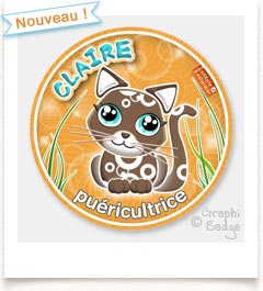 badge pu�ricultrice chaton