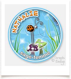 badge assistante coccinelle