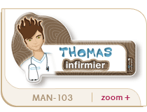 badge infirmier homme